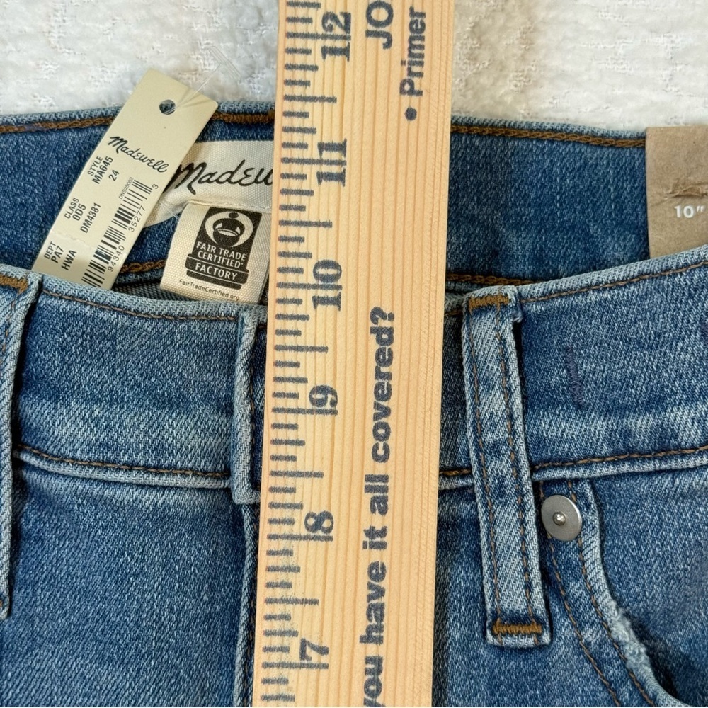 NWT Madewell 10'' inch high rise skinny jean med wash size 24 casual trendy - Picture 5 of 10